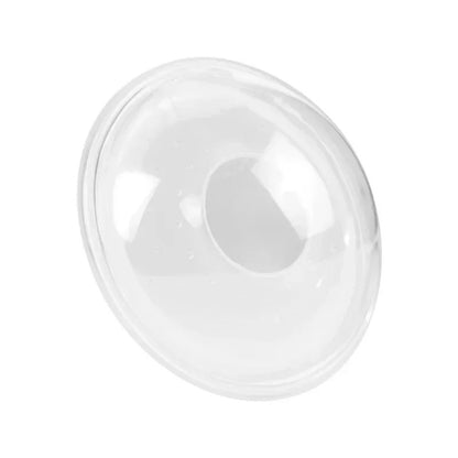 Coquille recueille-lait transparente vue de face