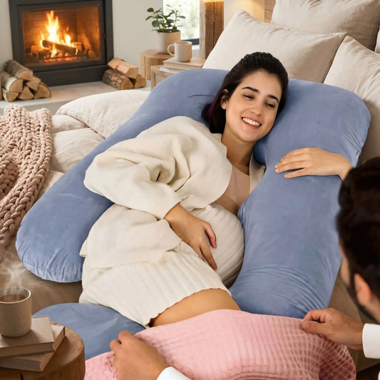 coussin de grossesse femme enceinte detente cheminee 