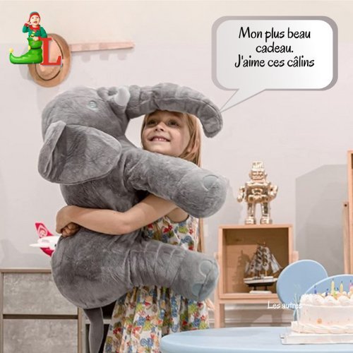 Éléphant Oreiller - Joyeux Lutins