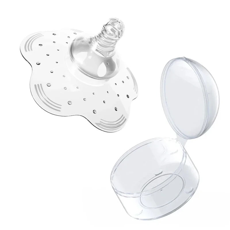FleurLact™ - protecteur mamelon en silicone souple formé en pétale