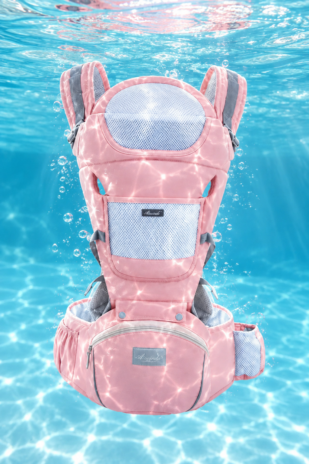 AËL Porte bébé hip seat coloris Rose Doux - porte bébé siège de hanche doux et confortable